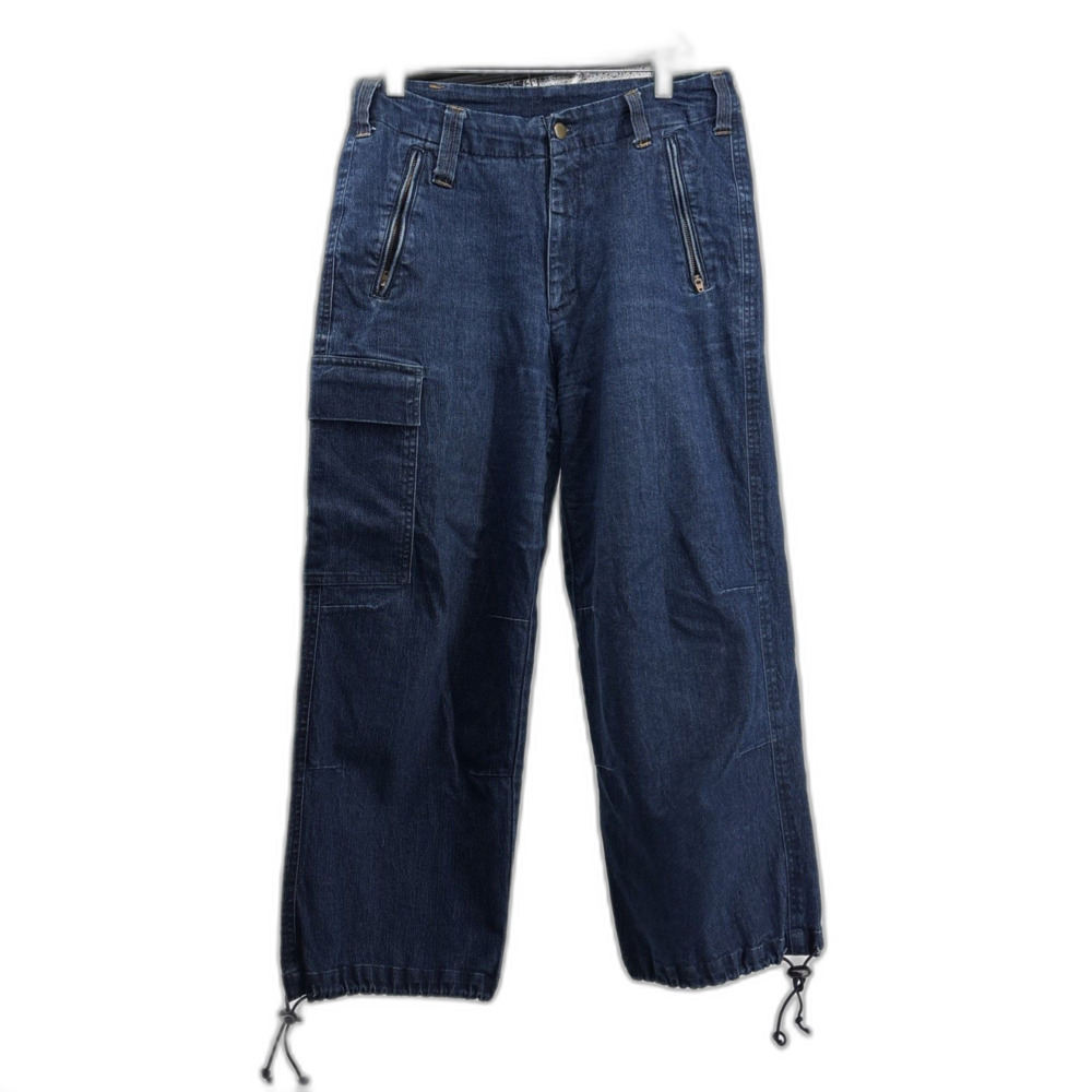 FuSha Denim Women’s Jeans Sz8  CroppedAnkle Cords Streetwear wide leg stretch
